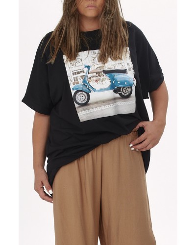 T-shirt Boyfriend Oversized Vespa