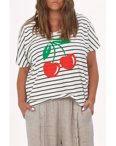 T-shirt Boyfriend Dungi Cherries