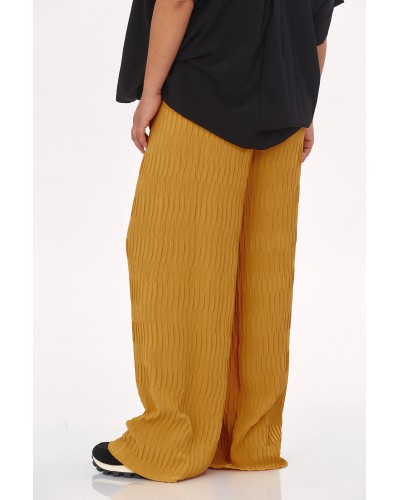 Pantaloni RETRO Viscose Moustard