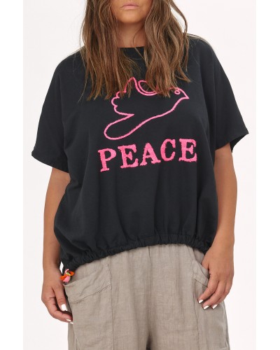 T-shirt Boyfriend OVS Cotton Peace
