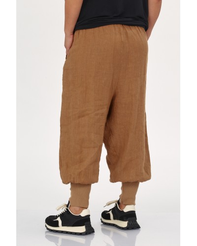 Pantaloni Boyfriend Lino ZIP Camel