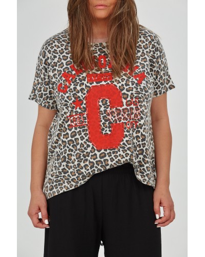 T-shirt Boyfriend Animalia SP RED