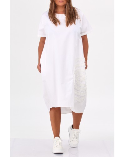 Abito Oversized Cotton APLCERC Wht