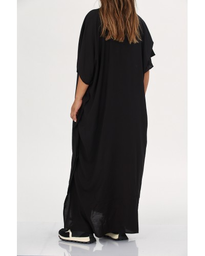 Oversized Split Maxi Dress V