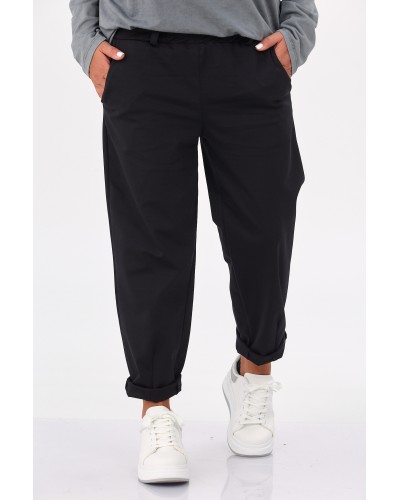 Pantaloni Boyfriend  Cotton BLK