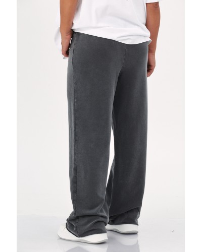 Pantaloni Boyfriend Cotton Grigio