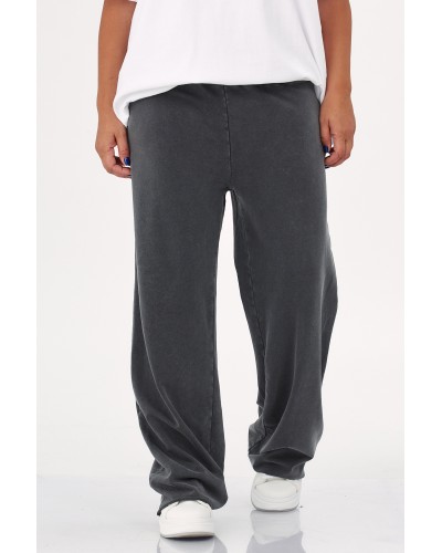 Pantaloni Boyfriend Cotton Grigio