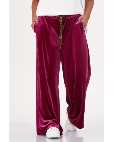 Pantaloni Boyfriend Burgundy