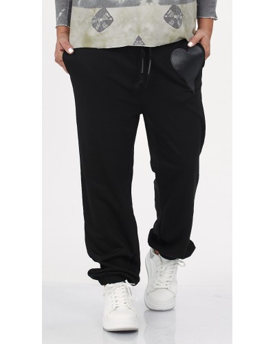 Pantaloni Trening Boyfriend Inima PU