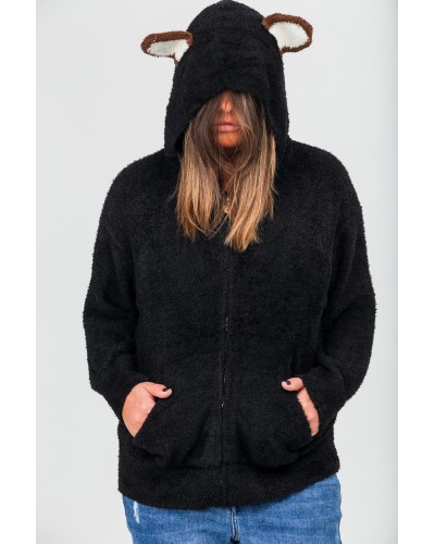 Hanorac Teddy Winter Blk