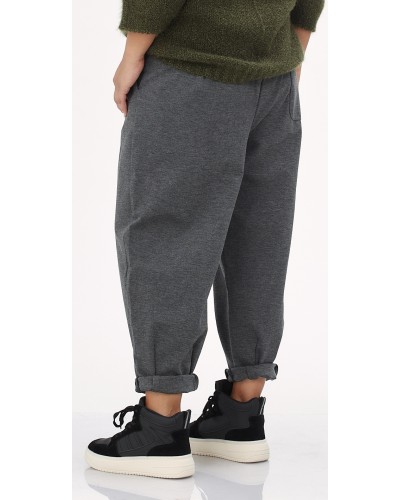 Pantaloni Boyfriend ITalian Style Grigio