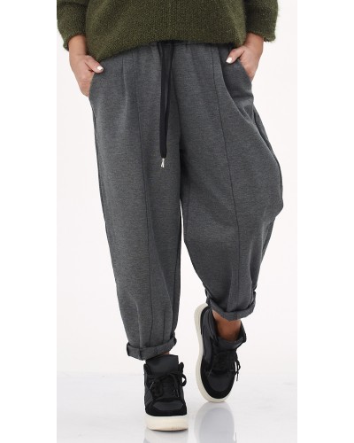 Pantaloni Boyfriend ITalian Style Grigio