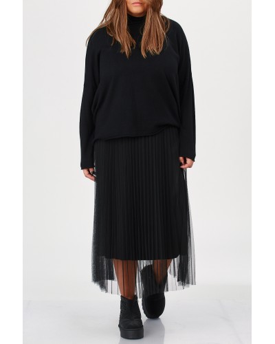 Pullover Oversized  Suprapus Abito Tulle