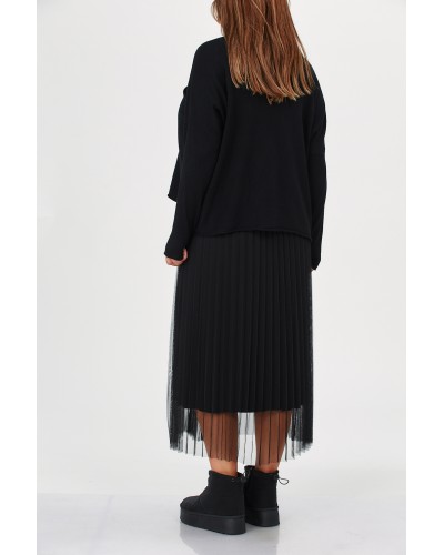 Pullover Oversized Suprapus Abito Tulle