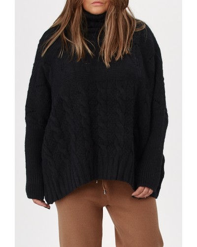 KNIT Sweater Oversized Blk