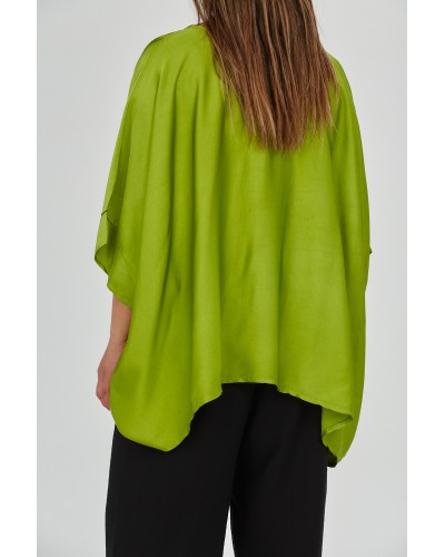 Maglia Tip Poncho Viscose Olive