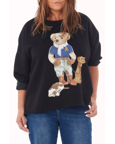 T-shirt Oversized Viscose Hunter BEAR