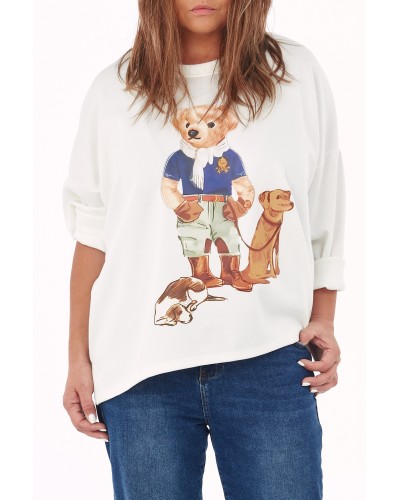 T-shirt Oversized Viscose Hunter BEAR