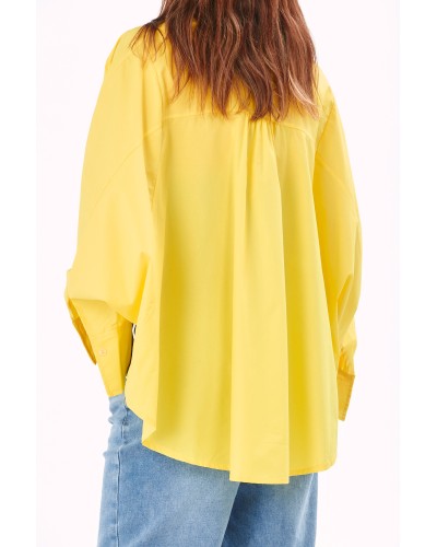 Camasa Spring Oversized Butterfly Limone