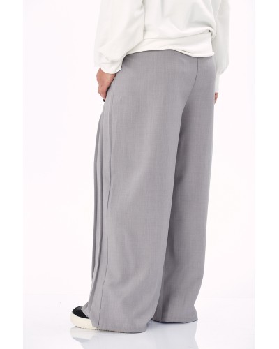 Pantaloni RETRO Plissé Fata Grigio