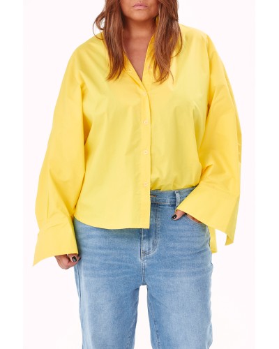 Camasa Spring Oversized Butterfly Limone